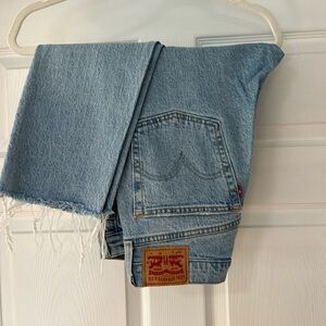 Levi’s 501 medium wash jeans, size 30Wx30L. Like new condition
